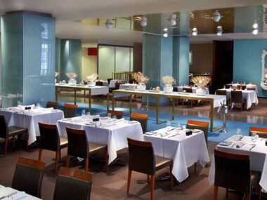 Before and after: The Zodiac Room restaurant on the 6th floor of the Neiman Marcus store in...