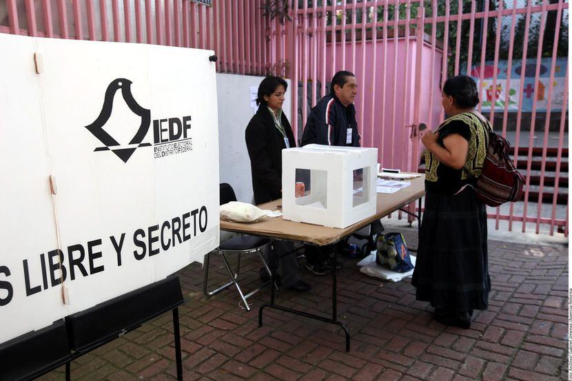 Una casilla de votación en la Ciudad de México.(AGENCIA REFORMA)
