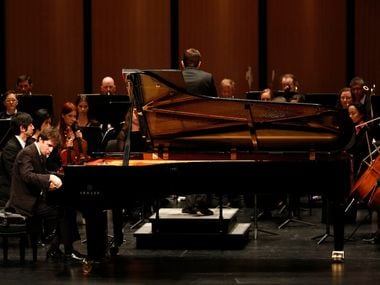 Pianist Kenneth Broberg performs Franz Liszt's 'Totentanz' with the Dallas Chamber Symphony during a concert at Dallas City Performance Hall in Dallas on April 18, 2017. Broberg will give a recital as part of PianoTexas' Distinguished Artists series in June.
