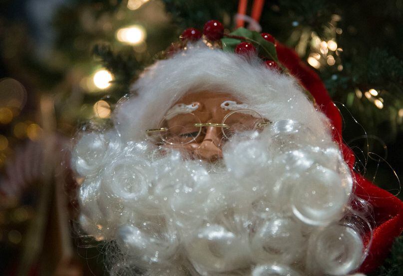 A Santa Claus ornament was part of the Dallas Arboretum's gift shop offerings. 