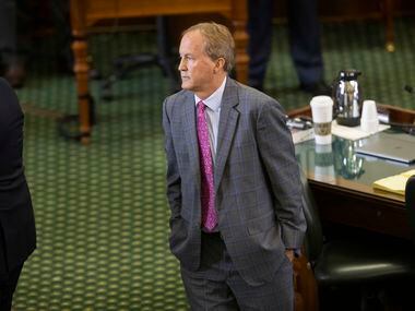 Texas Attorney General Ken Paxton was on the Senate floor after the Senate lawmakers...