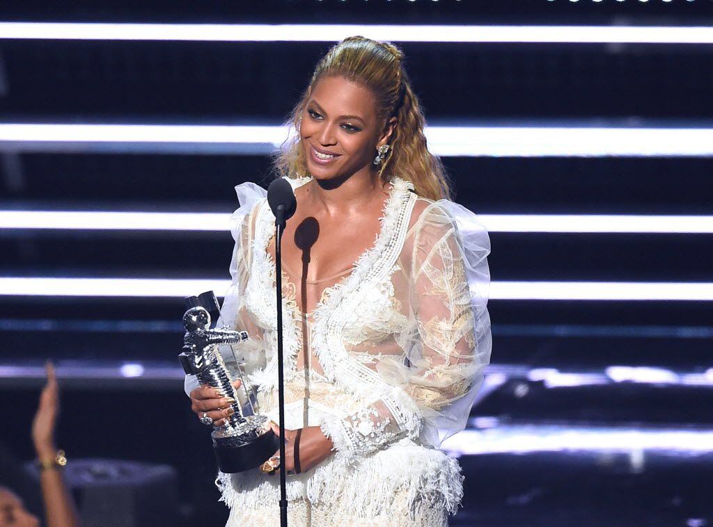Beyonce accepts the award for Video of the Year for "Lemonade" at the MTV Video Music...