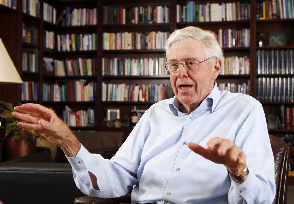 Charles Koch, CEO of Koch Industries, is among the critics of the tax plan's "border...