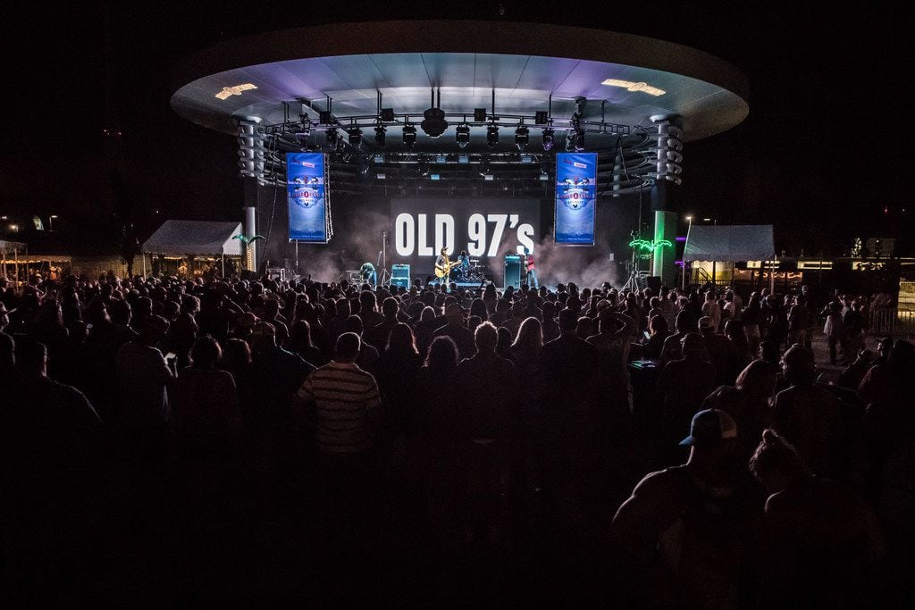 Fans gather to hear the Old 97's at the Truman Waterfront Park Amphitheater, Key West, Fla.