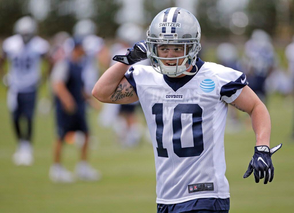 Dallas Cowboys rookie wide receiver Ryan Switzer (10) during Cowboys rookie minicamp...