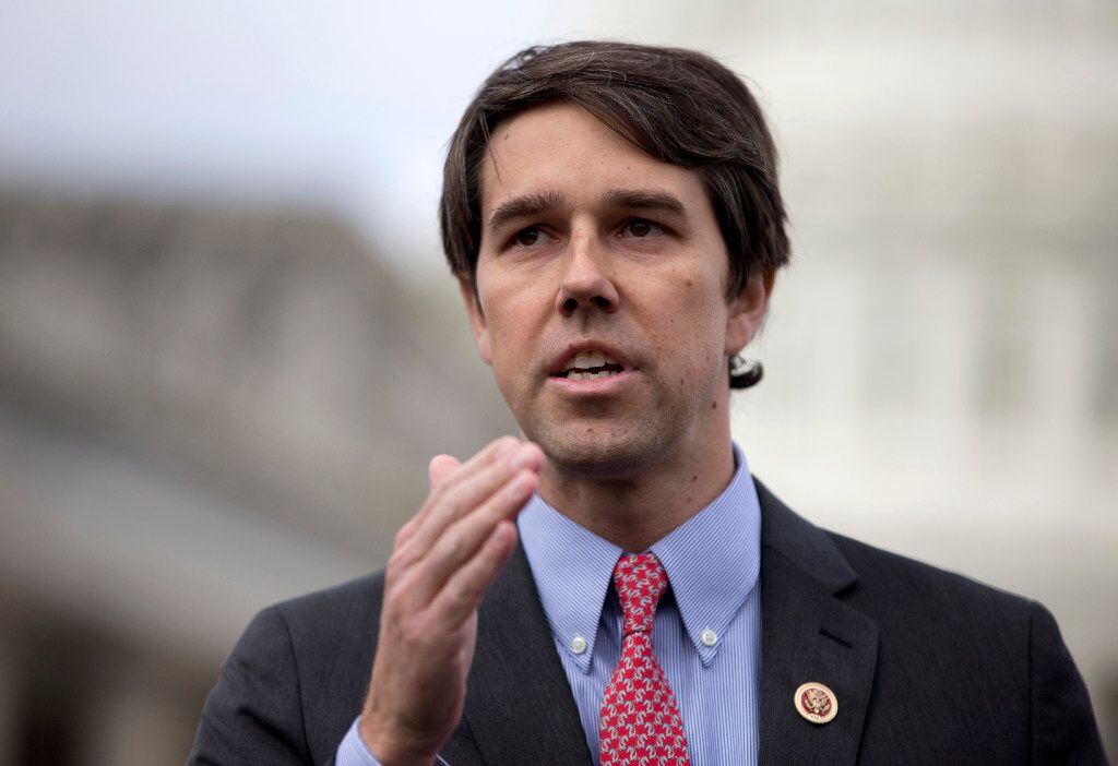 FILE - In this Feb. 27, 2013, file photo, Rep. Beto O'Rourke, D-Texas speaks during a news...