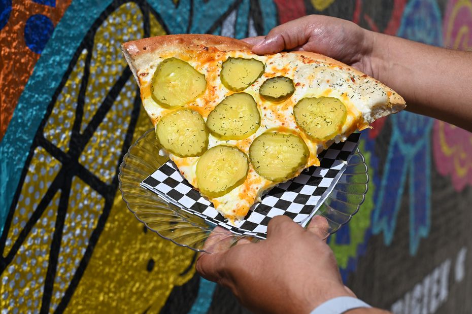Pickle pizza is yet a third way that pickles are used in the new concessions items at the...