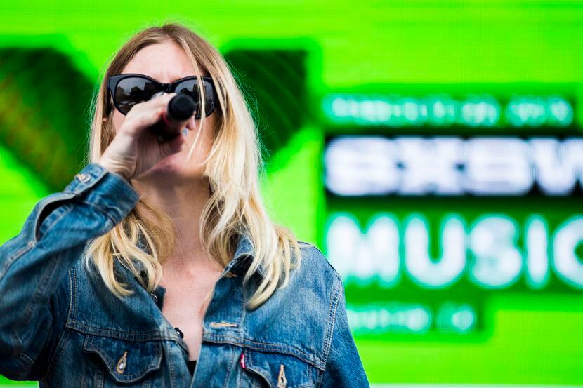 Amalie Bruun de la banda Ex Cops durante el Festival SXSW de 2015. El festival 2020 quedó...