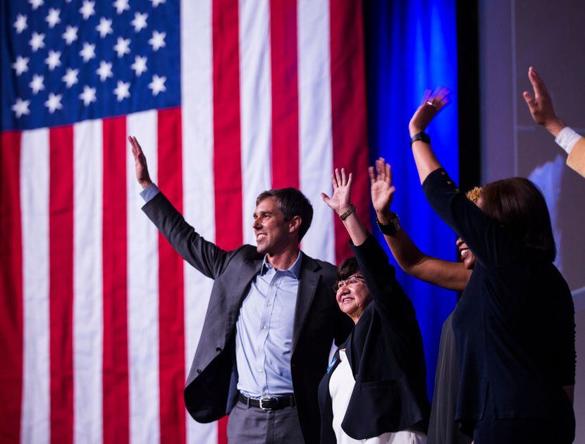 U.S. Representative Beto O'Rourke, gubernatorial candidate Lupe Valdez and other candidates...