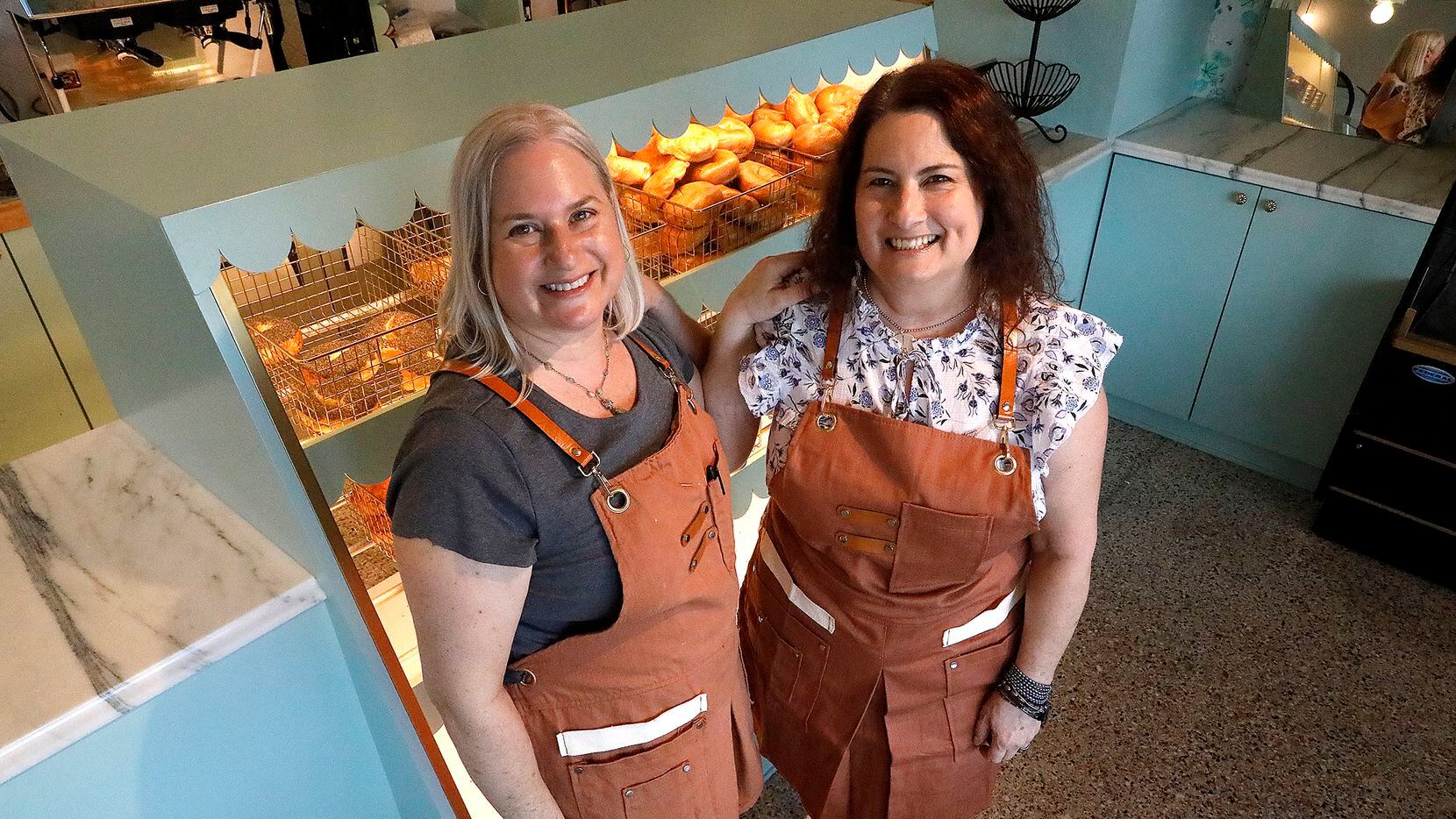 Andrea (left) and Jen Lubkin are the owners of Lubbies Bagels, a new bagel shop opening on...