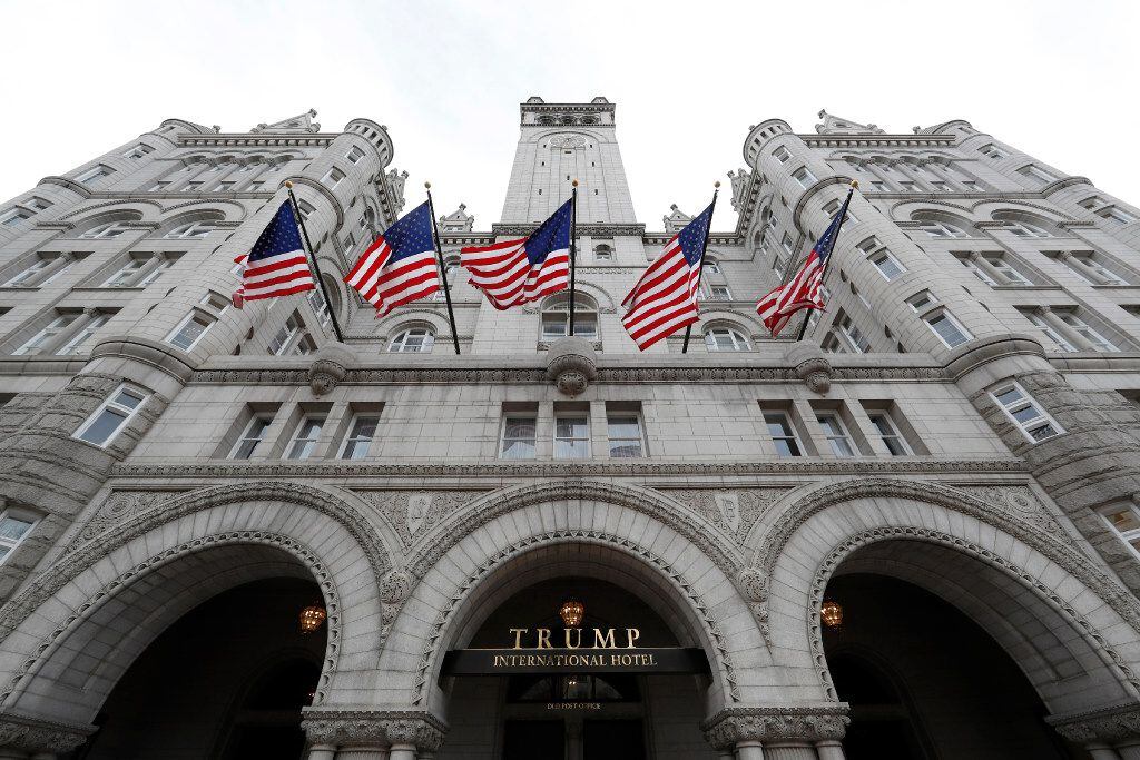FILE - In this Dec. 21, 2106 file photo, the Trump International Hotel in Washington....