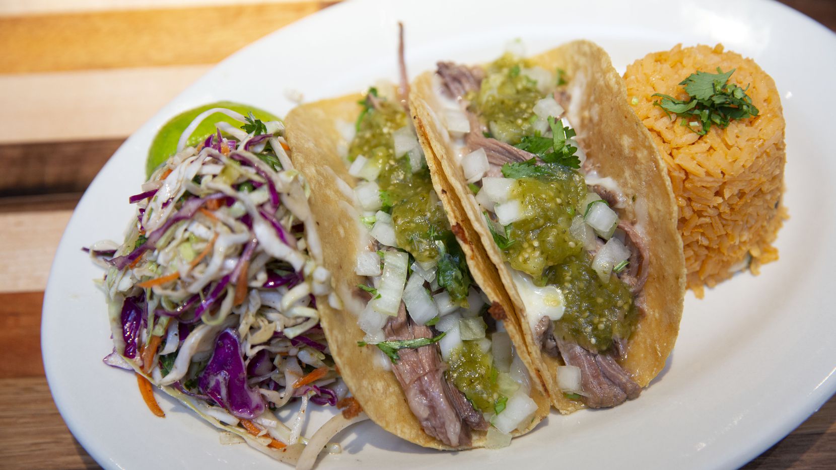 Brisket tacos are one of Mesero's most popular items. The new location in the Preston Hollow...