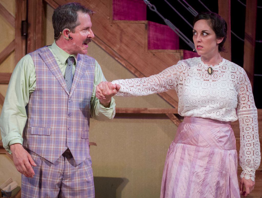 Chris Hury and Nicole Berastequi  star in the Shakespeare Dallas production of William...