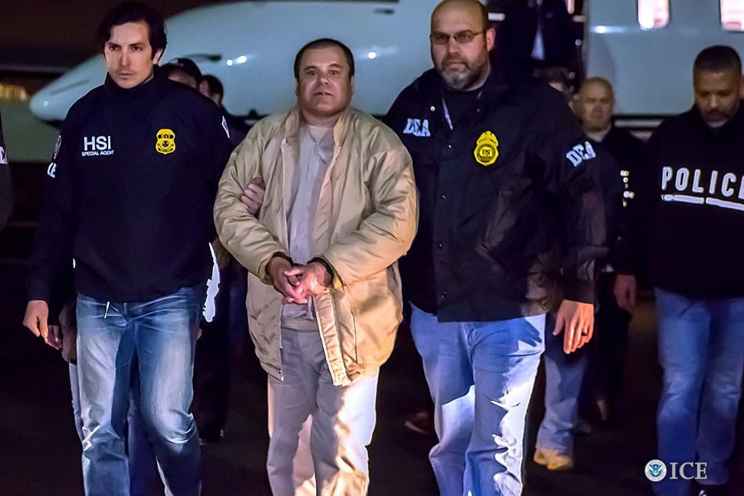 Imagen de la presentación de Joaquin “El Chapo” Guzman Loera en una corte de Nueva York el...