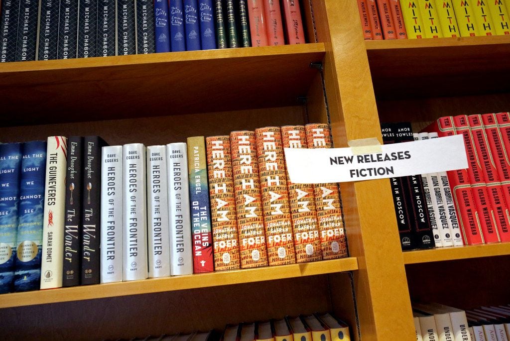 Books on the shelves in the Prospect Lefferts Garden neighborhood in New York, Nov. 25,...