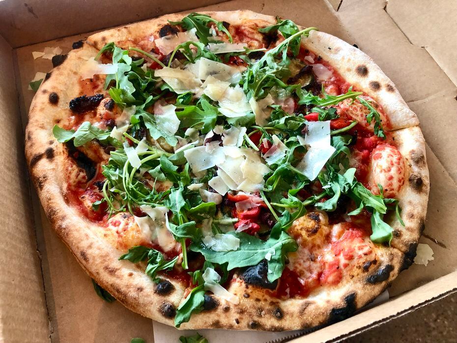 The Ortolana pizza from CiboDivino Marketplace is loaded with late-summer harvest veg like...