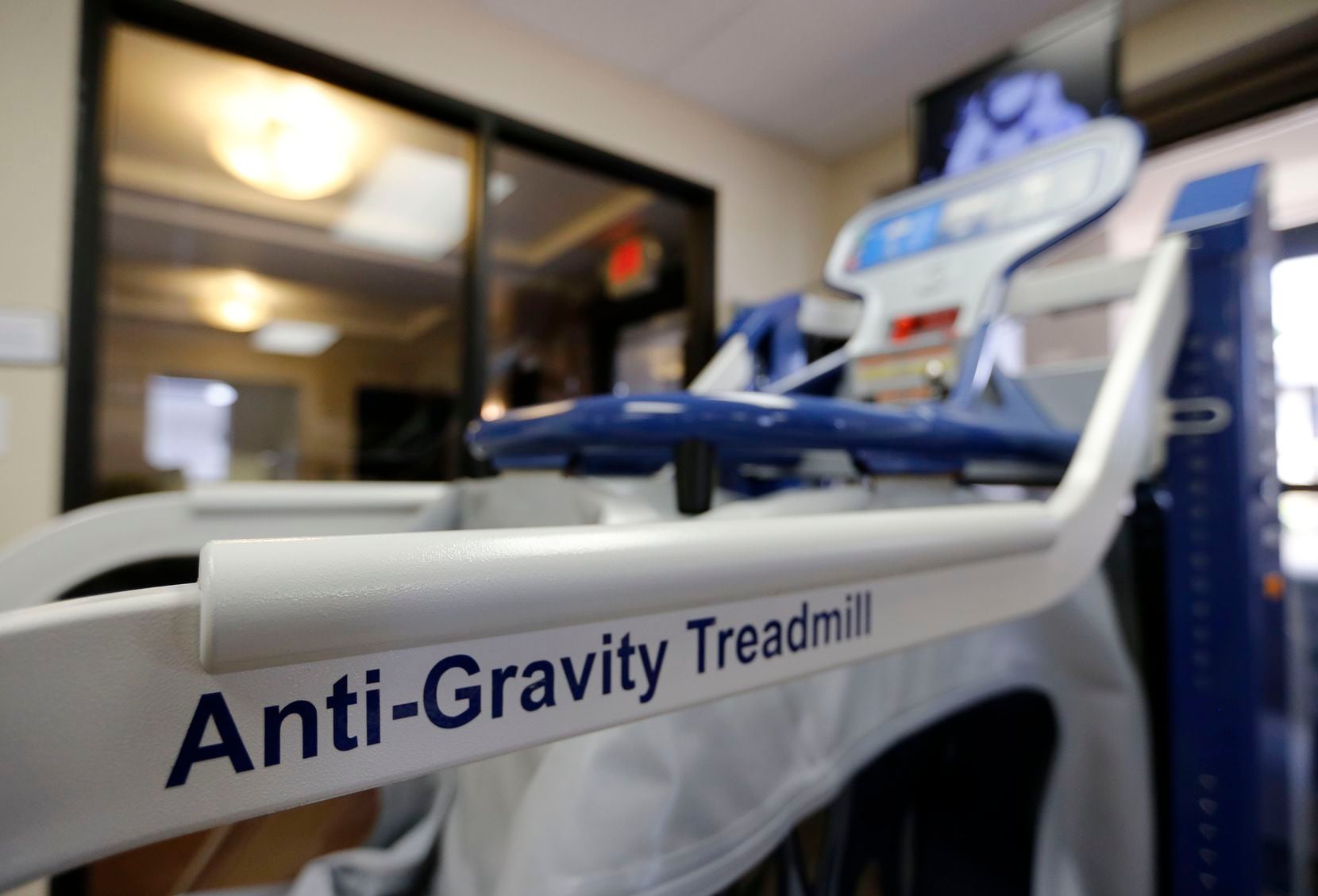 Alter G Anti-Gravity Treadmill at Baylor Institute for Rehabilitation in Dallas, on Friday,...