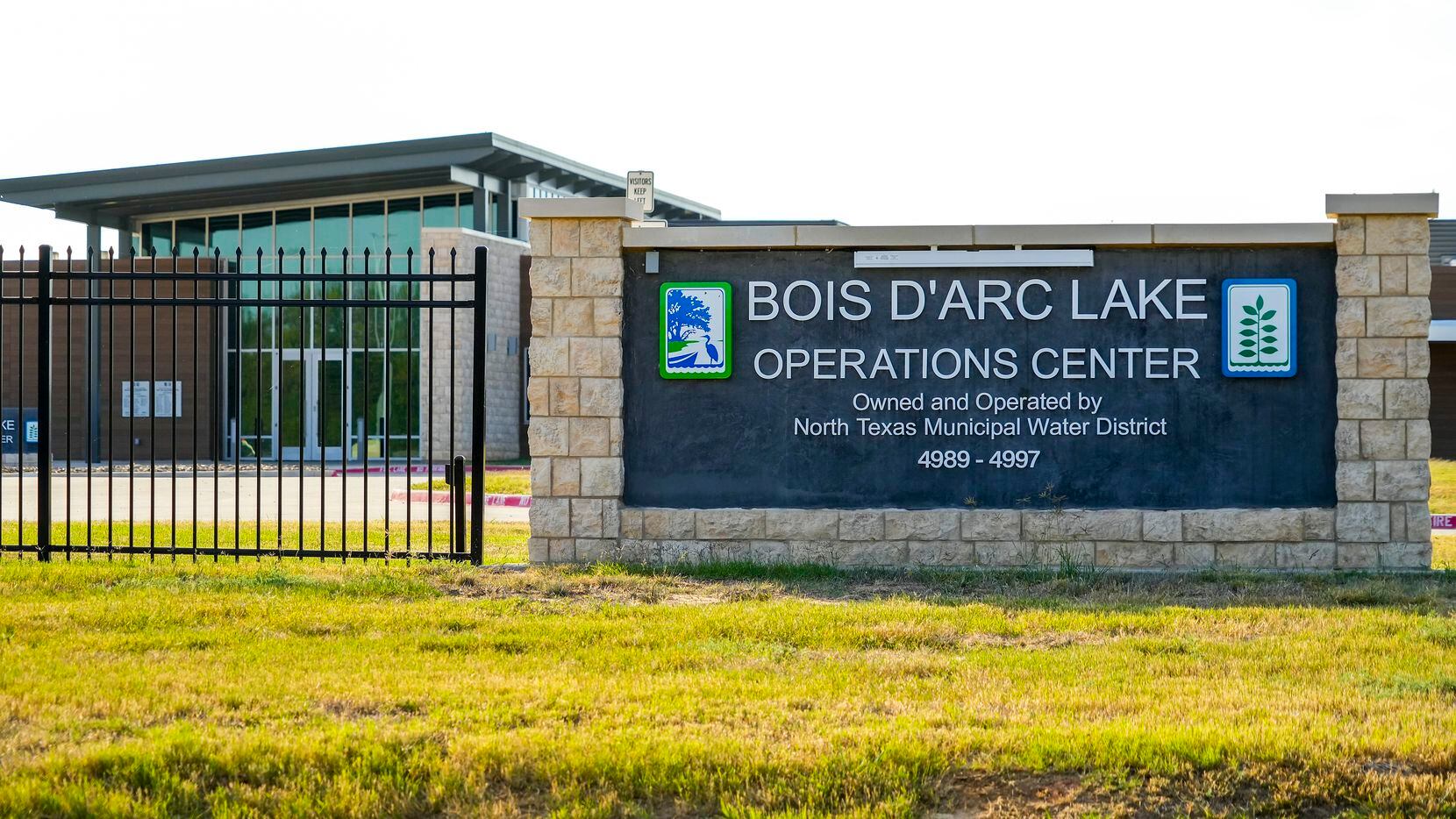 The operations center for Bois d'Arc Lake on Oct. 6 in Fannin County. The lake, which is...