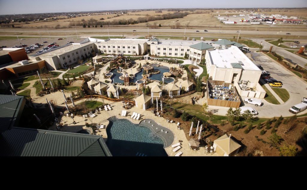 A view from one of the suites at Choctaw Casino Resort in Durant, Oklahoma.