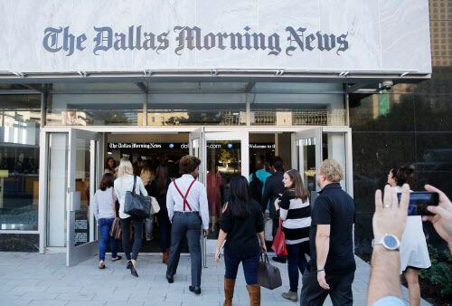 La nueva sede de The Dallas Morning News está ubicada en 1954 Commerce Street, al este del...