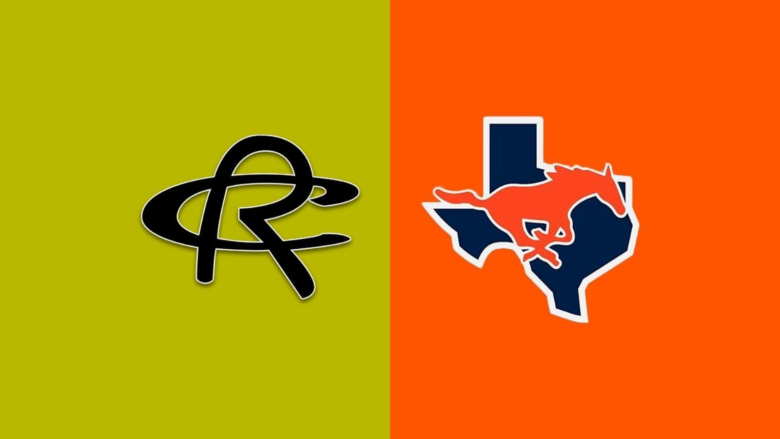 Royse City and Sachse school logos.