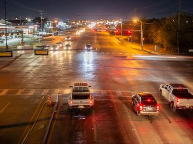 Looking South on Harry Hines Blvd at the intersection of Walnut Hill Lane in Dallas Sunday, December 6, 2020. DPD officials are looking to expand a cruising ordinance to the Harry Hines Boulevard to stop drivers who are cruising in areas that have prostitution. (Brandon Wade/Special Contributor)