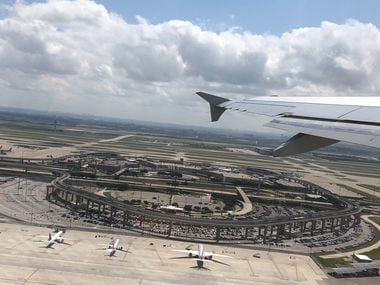 This undeveloped area across from Terminal E at DFW International Airport is the site of the planned 6th terminal. This photo was taken on May 17, 2019, upon takeoff.