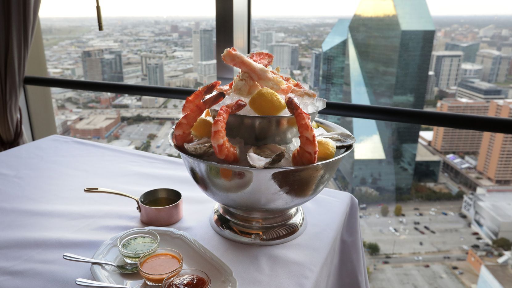 Dinner with a view: That's Monarch, one of the fanciest new restaurants in Dallas.