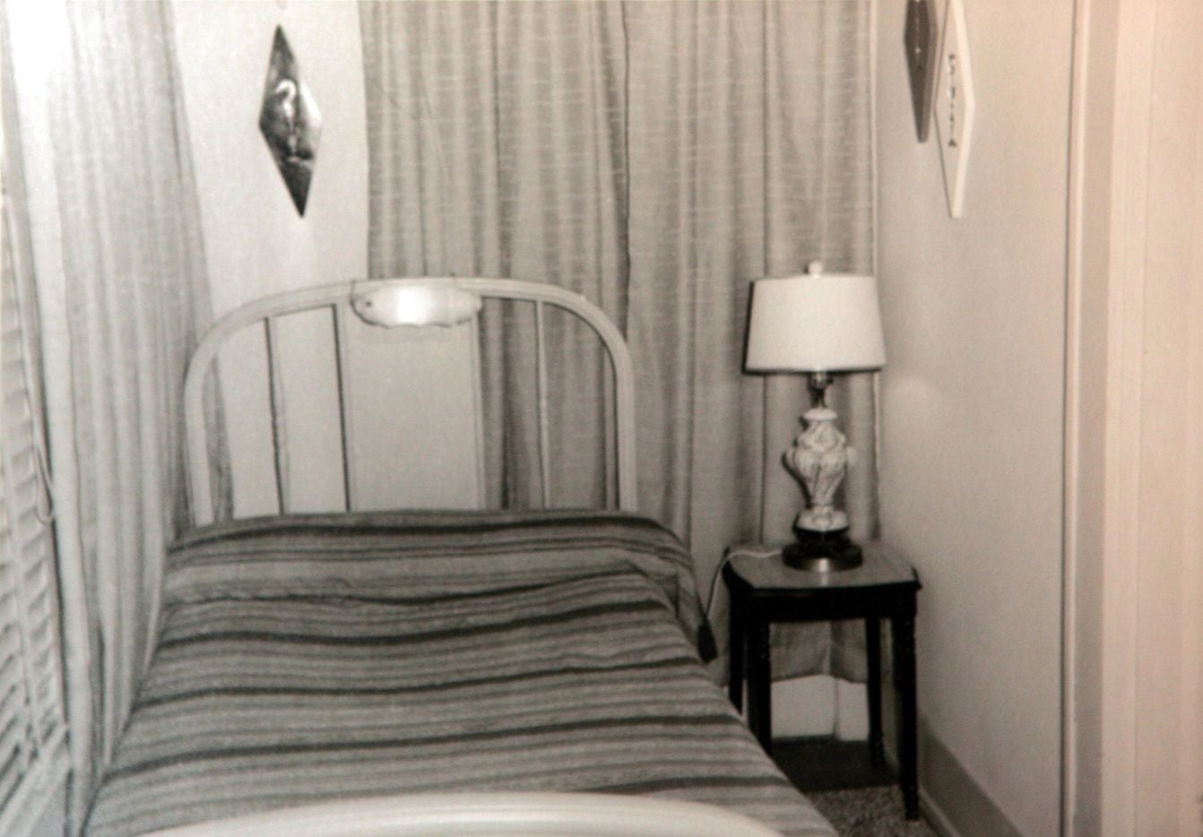 A picture from the files of Patricia Puckett Hall showing the room that Lee Harvey Oswald...