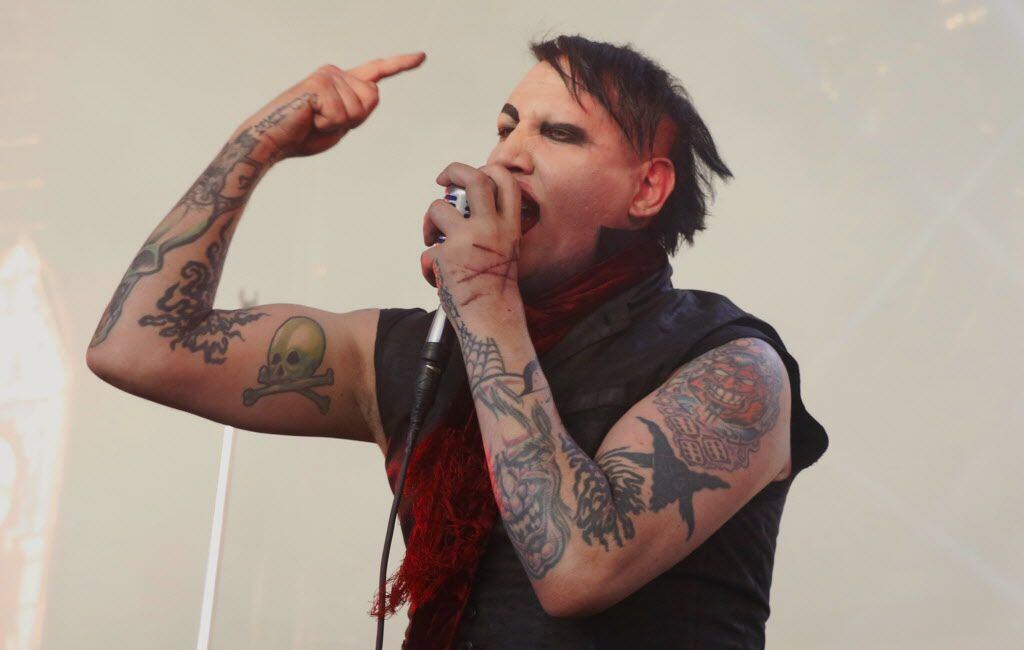 Marilyn Manson durante una presentación en el Gexa Energy Pavilion de Dallas, en 2019.