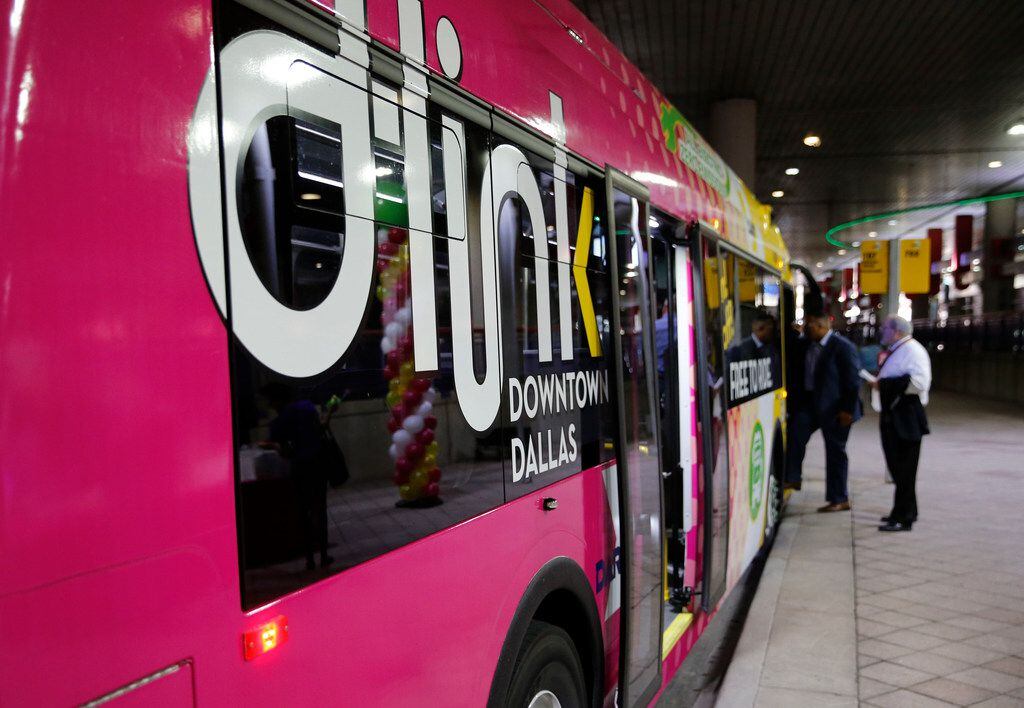 DART's all electric buses serve the free  D-Link route in downtown Dallas. The quieter,...