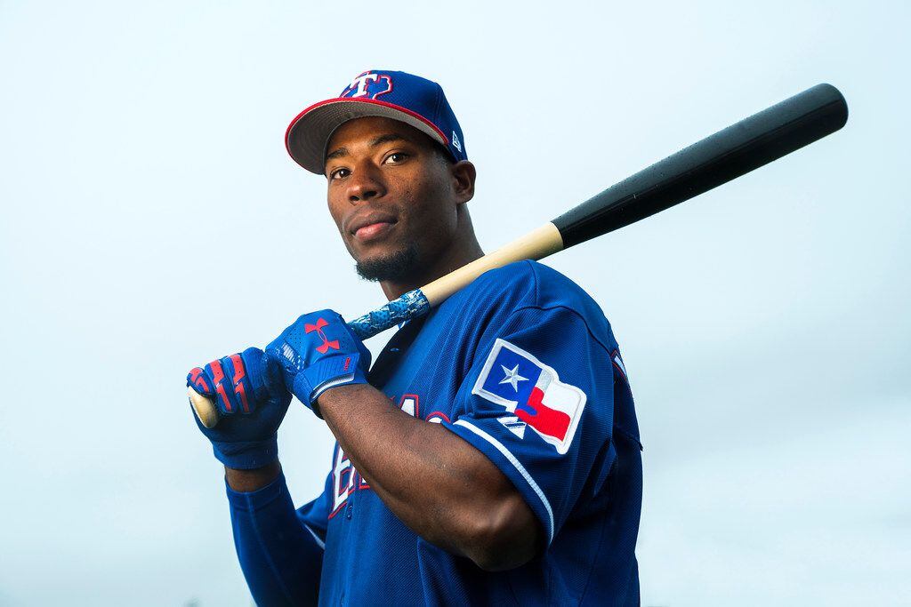 Texas Rangers minor league outfielder Julio Pablo Martinez photographed at the team's...