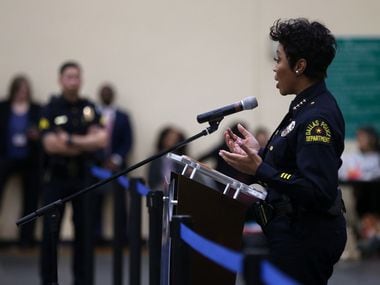 Dallas Police Chief U. Renee Hall answers questions about the juvenile curfew ordinance...