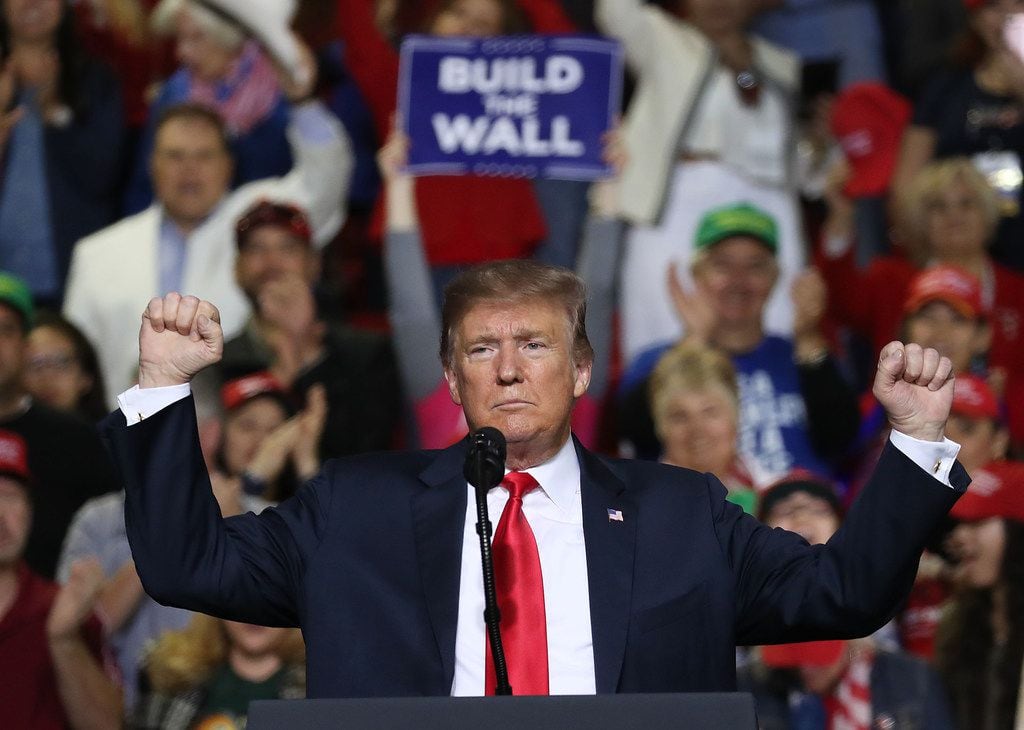 President Donald Trump speaks during a rally at the  El Paso County Coliseum on February 11, 2019 in El Paso, Texas. 