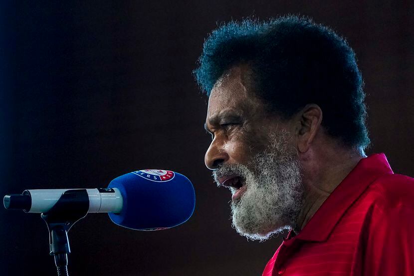 Charley Pride sang the national anthem before the Texas Rangers faced the Colorado Rockies...
