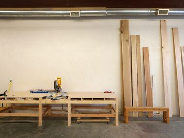 The wood shop is currently housed on the first floor, which has been a sport shop, a grocery...