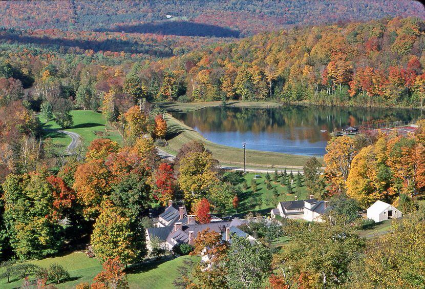 Barnard, Vermont, is home to Twin Farms, an all-inclusive resort in the Vermont mountains. 