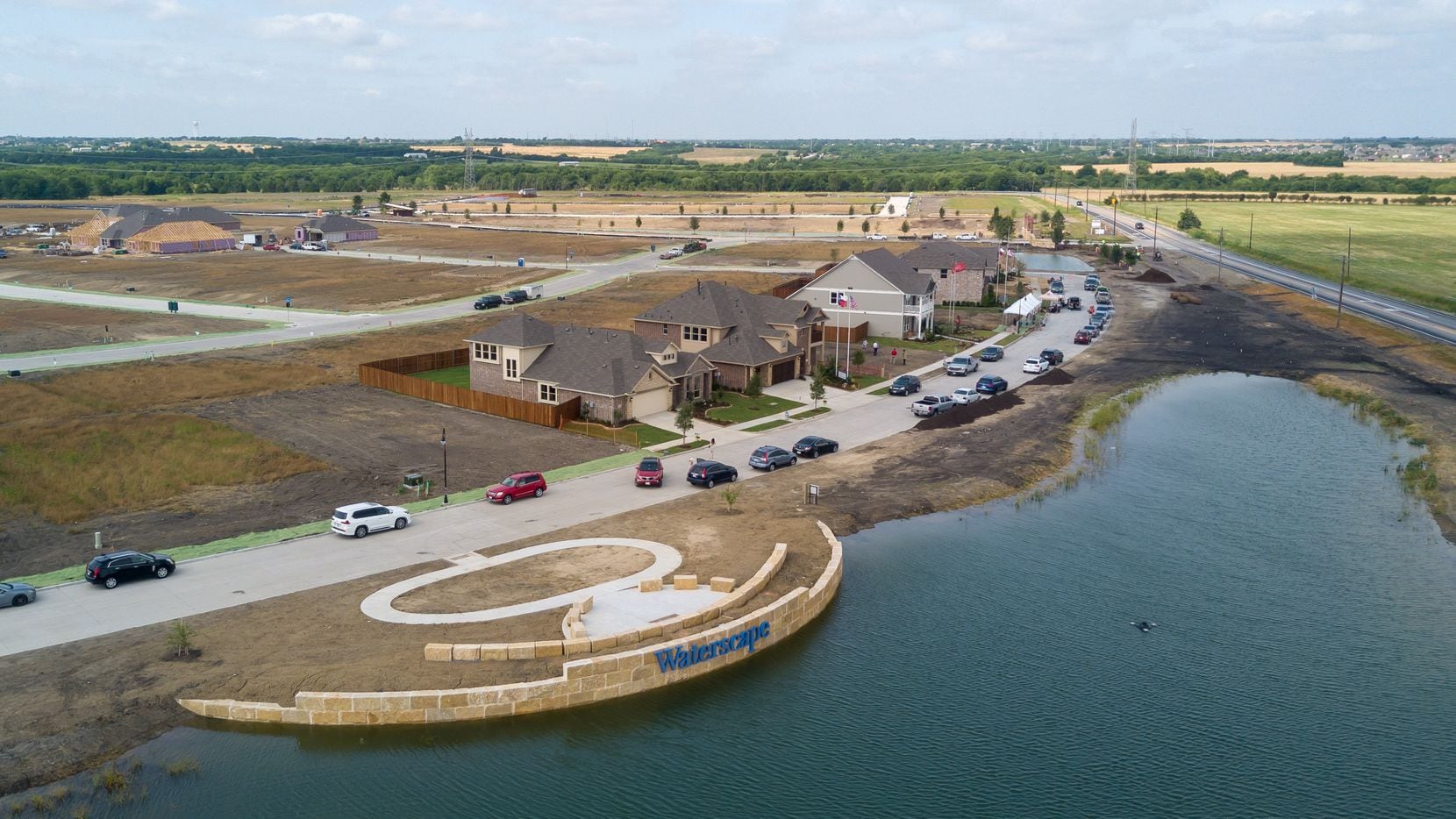 The first phase of 275 houses is under development in the Waterscape community in Royce City.