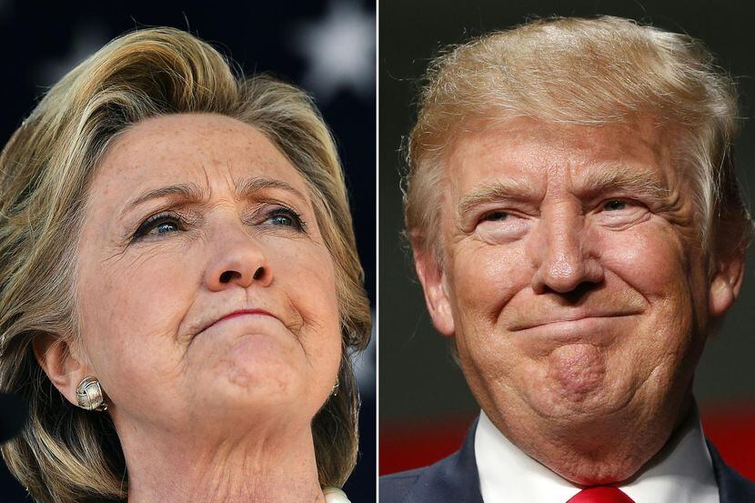 Los candidatos: Hillary Clinton (demócrata) y Donald Trump (republicano).(AFP/Getty Images)
