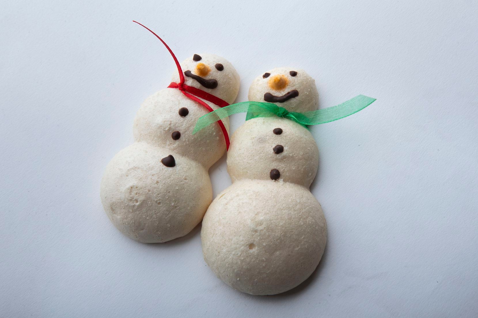 The meringue snowman cookies made by Phyllis Bustillos won third place in the special diet...