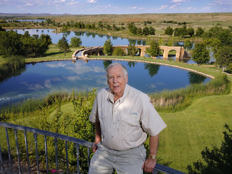 The late Dallas oil tycoon T. Boone Pickens began buying land for Mesa Vista Ranch in the...