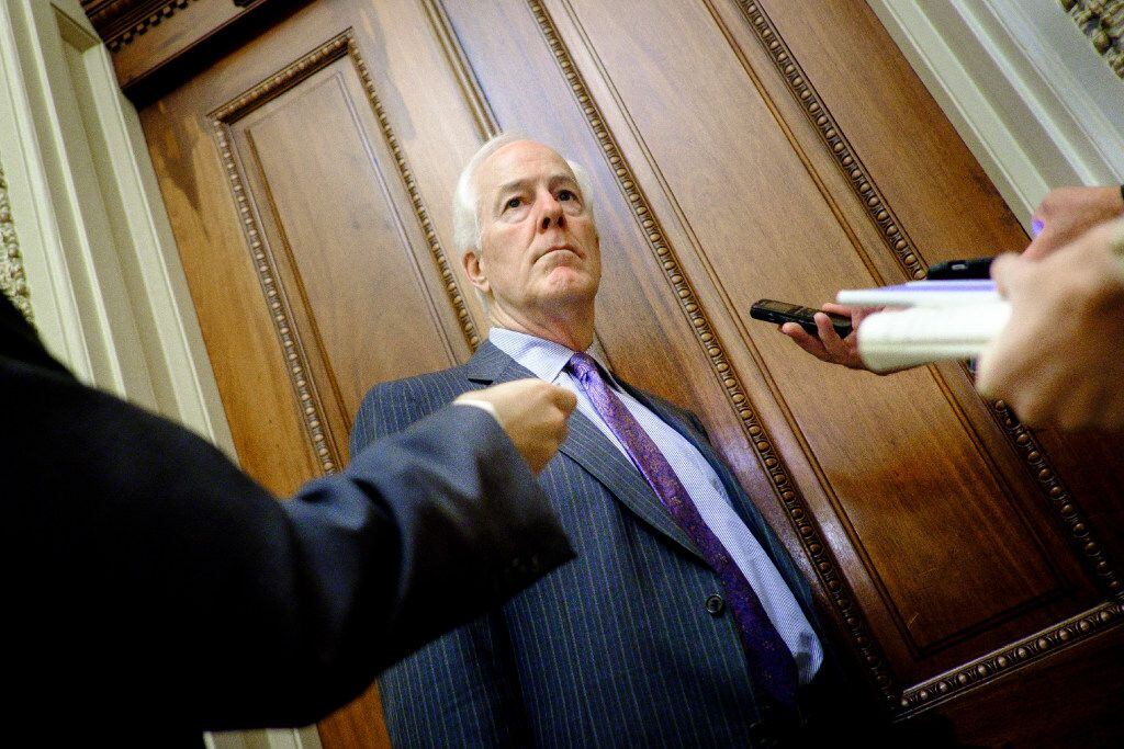 Conservative groups say Texas Republican Sen. John Cornyn is holding a White House...