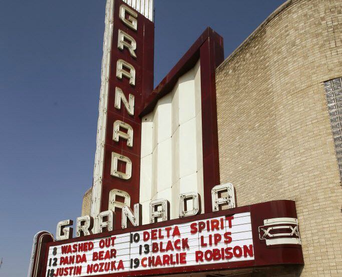 The Granada Theater marquee