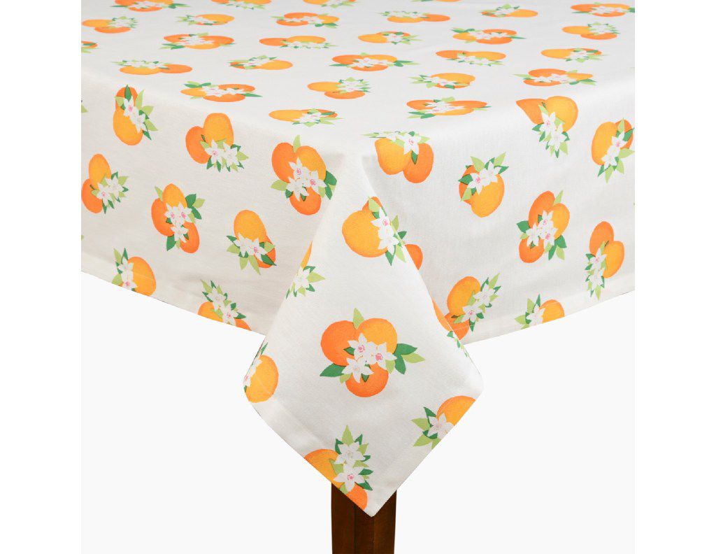 Orange Blossom table linens, start at $8, katespade.com