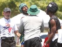 DeSoto's performance at the 7-on-7 state tournament at Veterans Park and Athletic Complex in...