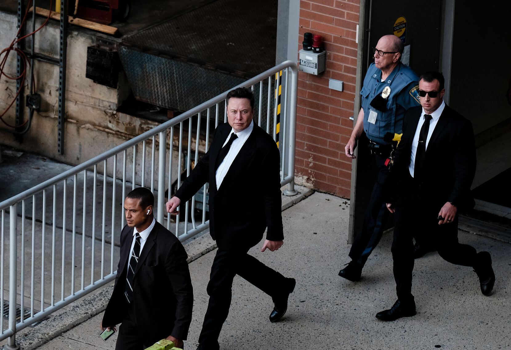 Tesla CEO Elon Musk leaves a courthouse after testifying in a court case on July 12 in...