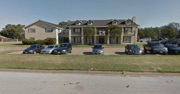 The Sigma Nu fraternity house at Texas A&M