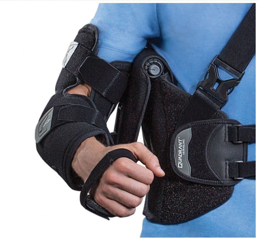The UltraSling Quadrant is a patent-pending, shoulder brace sold by DJO, which announced in...