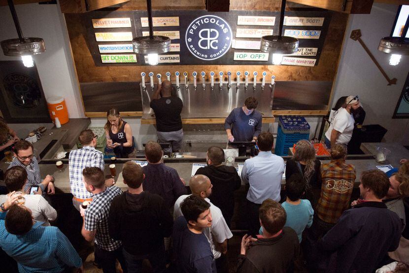 Peticolas Brewing Co. opened its doors to the taproom in Dallas on Jan. 12, 2017. (Allison...