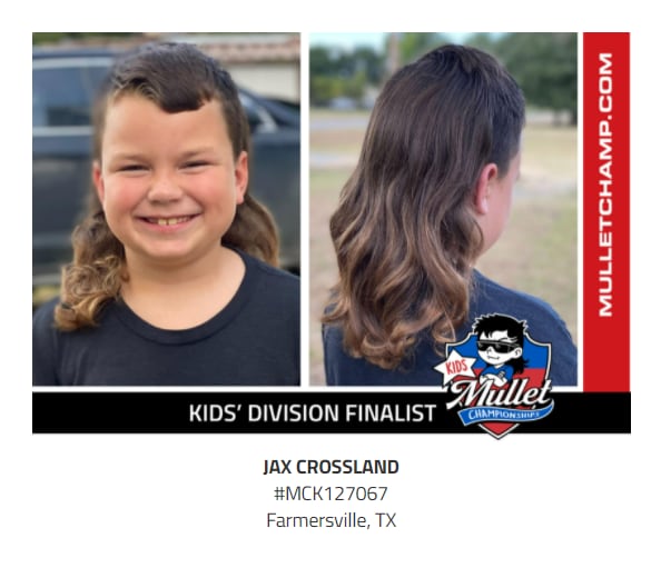 Jax Crossland, of Farmersville, is a finalist in the kids 12-and-under division in the...